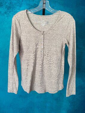 H&M L.O.G.G. Henley top - long sleeve with half button up